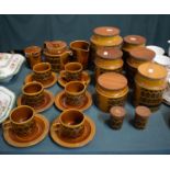 A Collection of Hornsea Heirloom Teapot, Jug and Water Jug, Six Cups and Saucers, Collection of