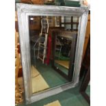 A Modern Rectangular Wall Mirror, 77cm x 108cm