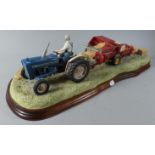 A Border Fine Art Sculpture, "Hay Baling" B0738, 56cm Long, From the Classic Collection by Ray Ayres
