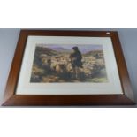 A Framed Rosa Bonheur Print "Highland Shepherd", 25cm Wide
