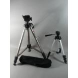 A Modern Prisma Camera Tripod and a Smaller Example in Carrying Bag