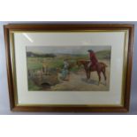 A Framed Pears Print 'Where are you going to, my Pretty Maid?' after J Sanderson-Wells, 82cm Wide