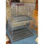 Two Pet Cages, 78cm and 56.5cm Wide