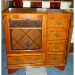 A Modern Cherry Wood Music Cabinet, 86cm Wide