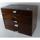 A Vintage Five Drawer Sewing Chest, 47.5cm Wide