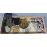 Two Early 20th Century Medallions for Good Conduct and Attendance at School Together with Set of