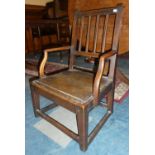 A Cut Down 19th Century Oak Side Chair
