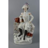 A Late 19th/Early 20th Century Staffordshire Flatback, Napoleon, 40cm High