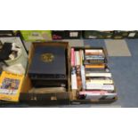 A Box of Hardback Books and Collection of 78rpm Records