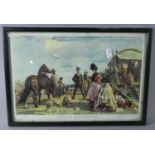 A Framed Alfred Munnings Print, "Epsom Downs..City and Suburban Day", 33cm Wide
