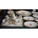 A Collection of Haviland Limoges Floreal Porcelain Dinner and Teawares to Include Two Trios, Teapot,