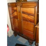 A Mid 20th Century Oak Glazed Display Cabinet, 91cm Wide