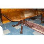 A Mid 19th Century Mahogany Snap Top Breakfast Table on Four Scrolled Supports with Claw Feet and