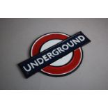 A Reproduction Cast Metal London Underground Plaque, 27cm long (Plus VAT)