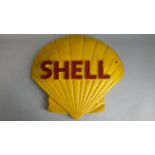 A Large Reproduction Cast Metal Wall Mounting "Shell" Advertising Logo, 38cm High (Plus VAT)