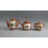 A Collection of Early/Mid 20th Century Japanese Kutani Teawares to Include Teapot, Coffee Pot and