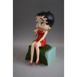 A Cast Metal "Karaoke" Betty Boop Figure, 27cm High (Plus VAT)