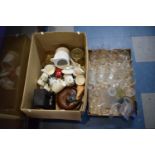 Two Boxes of Glassware and Ceramics