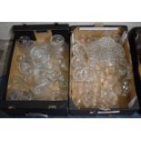 Two Boxes of Drinking Glasses, Sundae Dishes, Bowls etc
