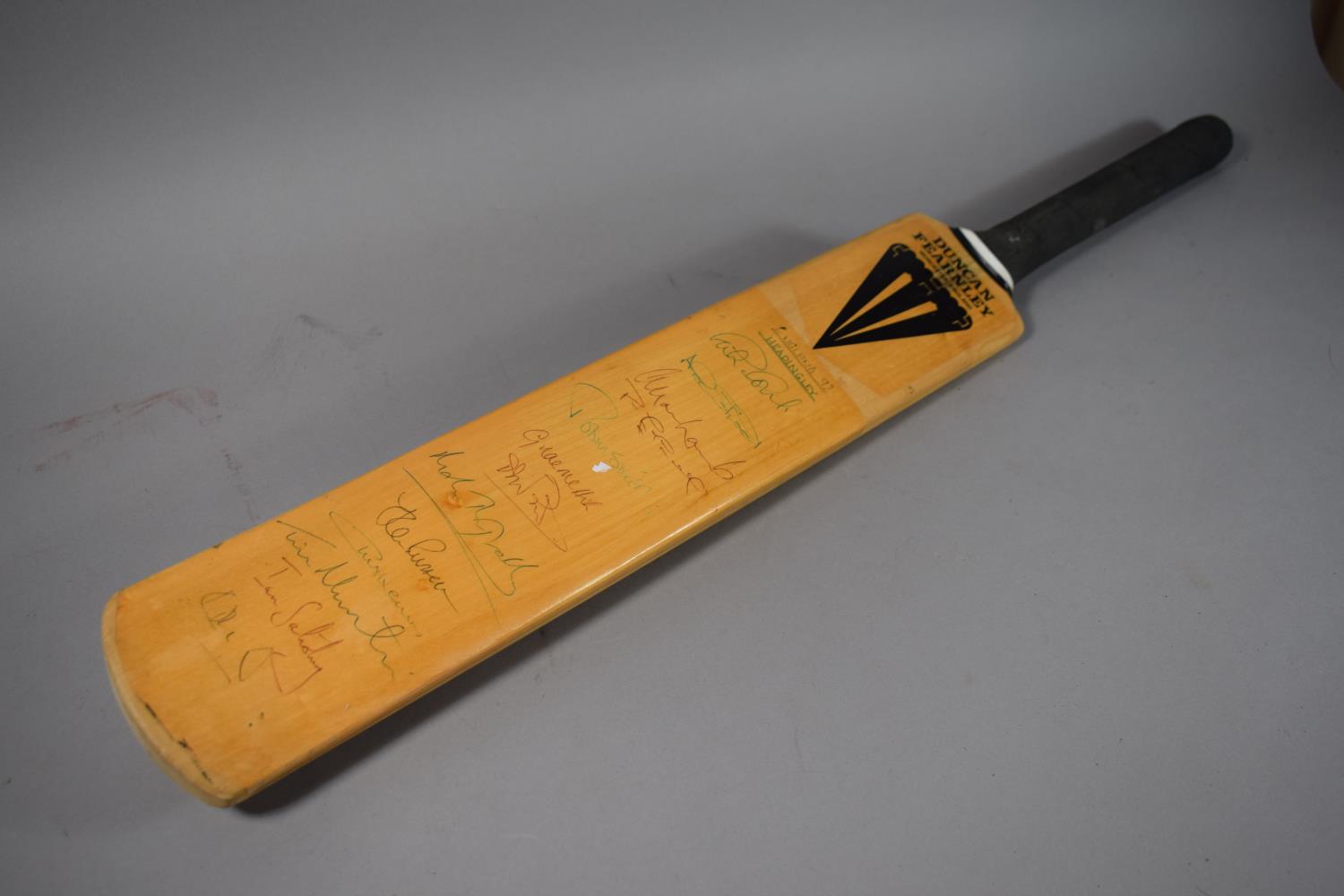 A Signed Full Size Duncan Fearnley Cricket Bat "England '92, Headingley" 13 Autographs