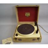 A Vintage BSR "Regent" Record Player with Instruction Leaflet