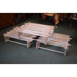 A Set of Three Vintage Cheese Drying Racks, Each 69cm Long