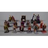 A Collection of Fifteen Diecast Historical Figures to Include Lord Mowbray, Mortimer, Queen