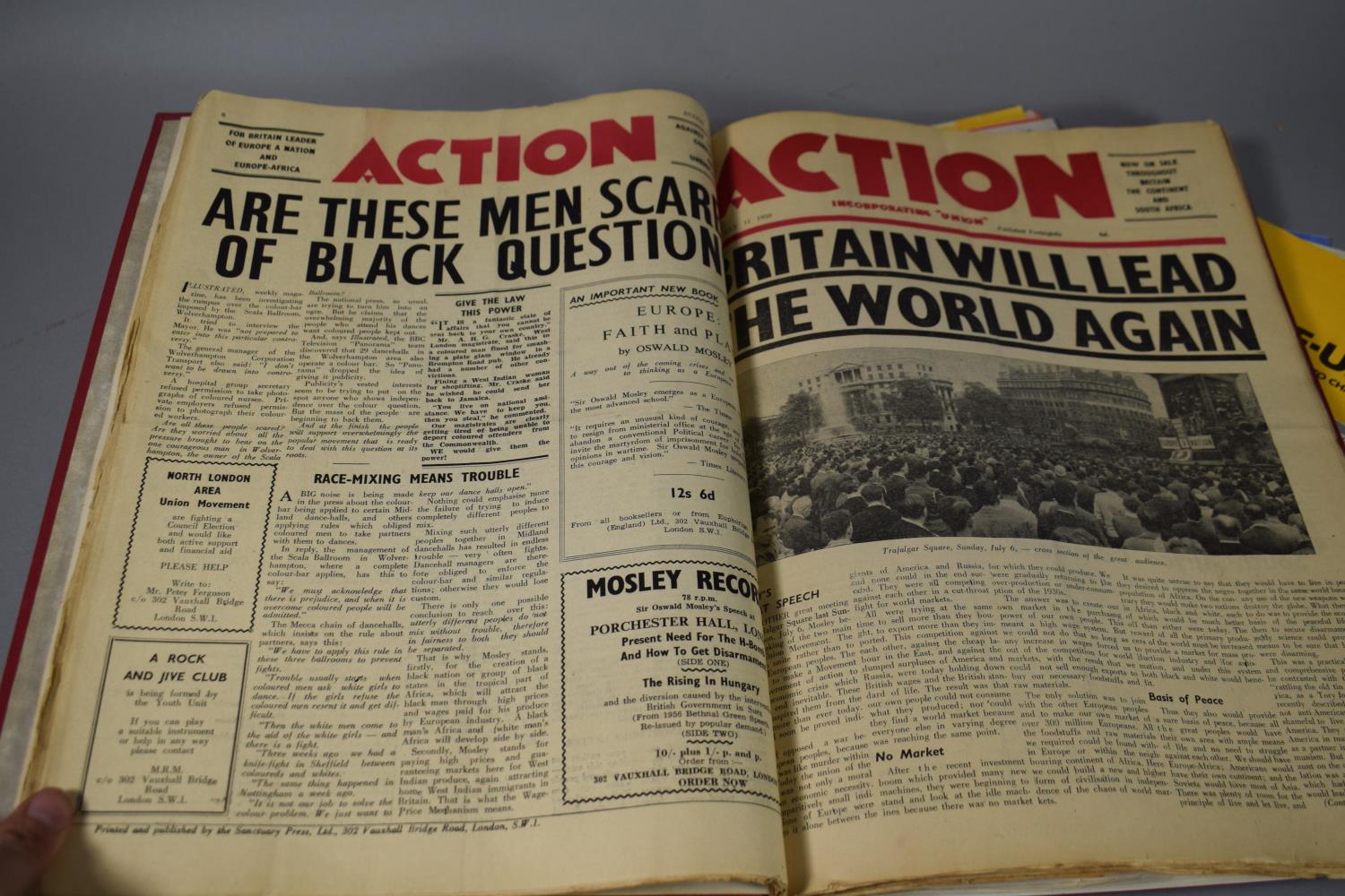 A Collection of Vintage Union Movement and Other Newspapers "Action " c 1957-1966 Together with - Image 3 of 3