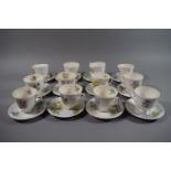 A Set of Royal Albert May Hawthorn Tea wares Comprising Twelve Cups and Saucers