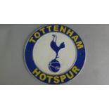 A Reproduction Cast Metal Tottenham Hotspur Football Club Plaque, 24cm (Plus VAT)