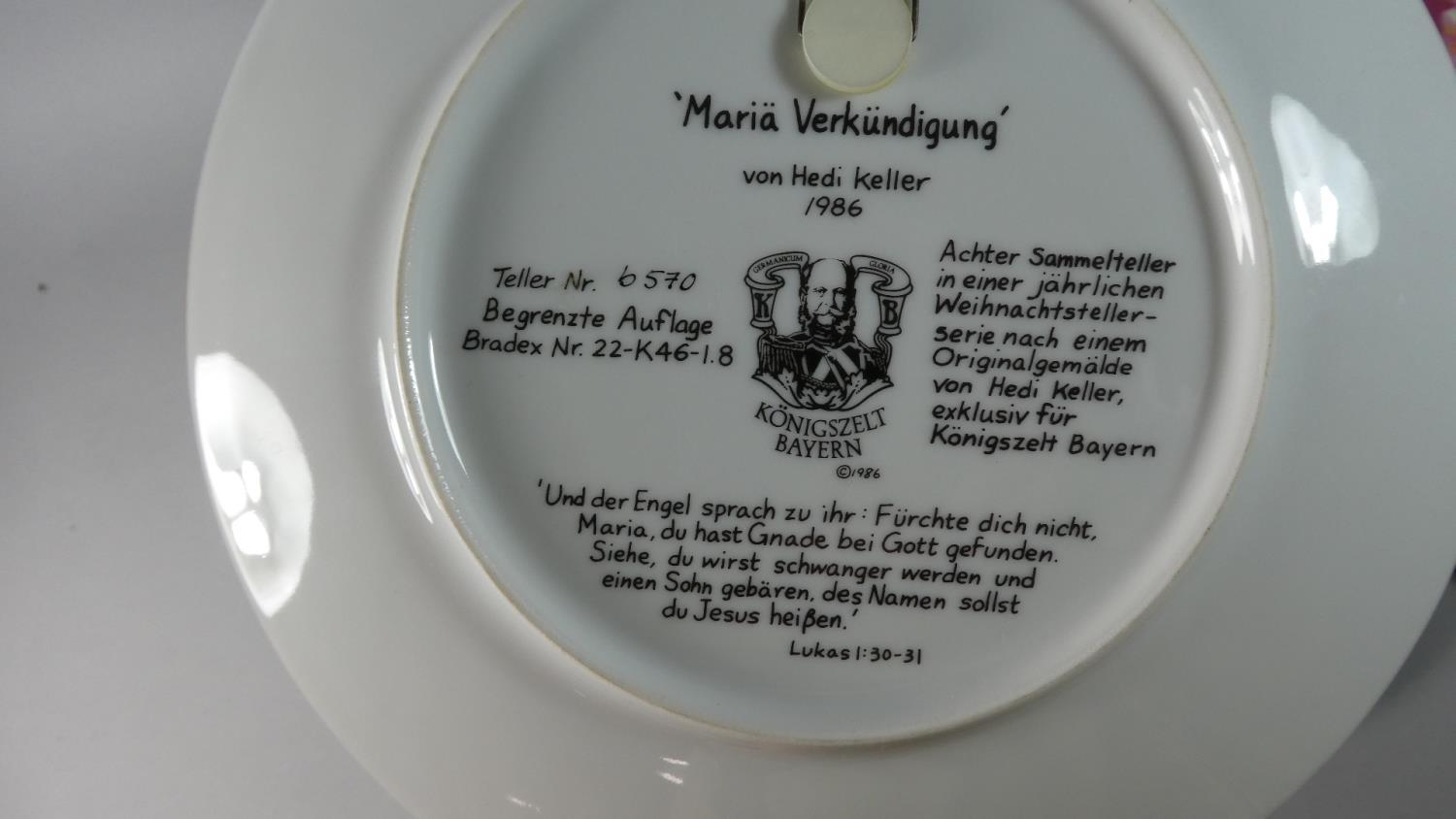 A Collection of Eight German Porcelain Christmas Plates 'The Hedi Keller Collection', with - Image 2 of 4