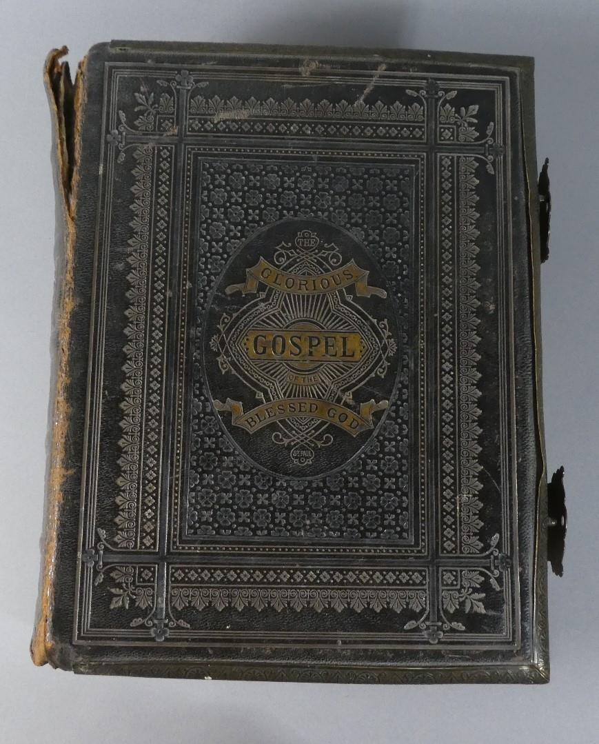 A 19th Century Self-interpreting Family Bible by Rev. John Brown, Published by Thomas C. Jack, - Image 2 of 6