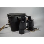 A Pair of Cased Charles Frank 10x50 Field Binoculars