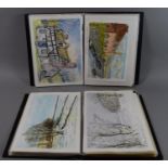 Two Albums Containing Quantity of Watercolours by J A Stuttard