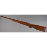 A WW2 Home Guard Fretwork Cut Wooden Practice Rifle