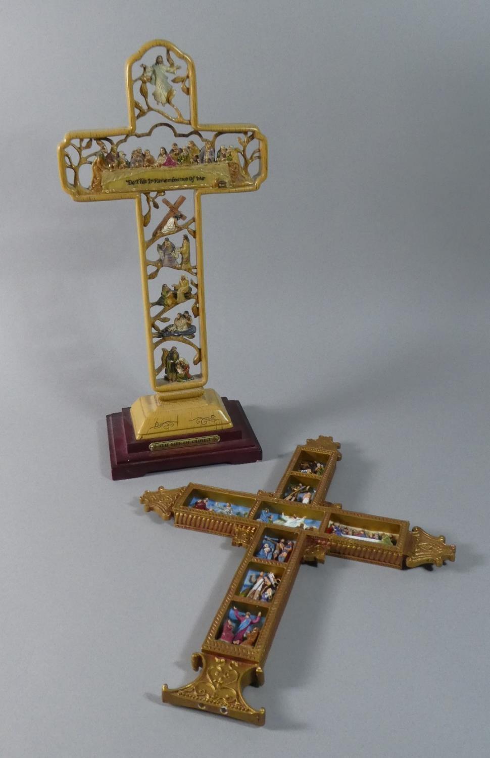 A Limited Edition Bradford Exchange Rhodes Studios The Life of Christ Sculptural Filigree Cross no