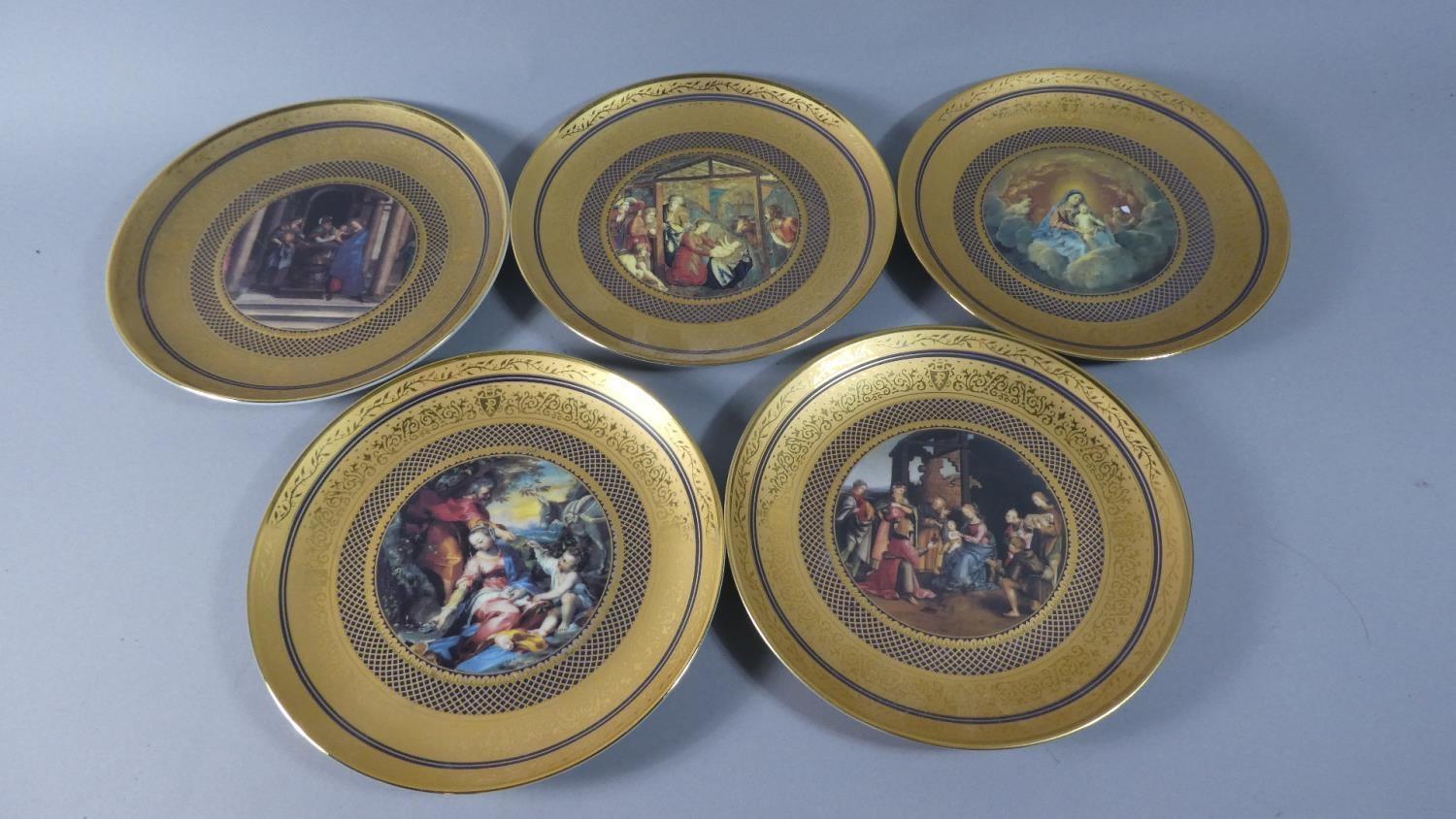 A Collection of Five Franklin Mint 'The History of Christ in Art' Porcelain Plates, Hand Numbered - Image 7 of 7