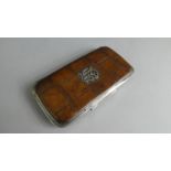 A Victorian Silver and Crocodile Skin Case Retailed by Carlin, 189 Regent St. 14cms Long. London