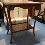 An Edwardian Mahogany Rectangular Top Occasional Table, 61cm Wide