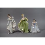 A Royal Doulton Figure "The Bridesmaid" HN 2196, "Minuet" HN 2019 and "Fair Lady", HN2193