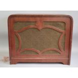 An Art Deco German Wooden Cased Speaker by Emaco, 46.5cm Wide