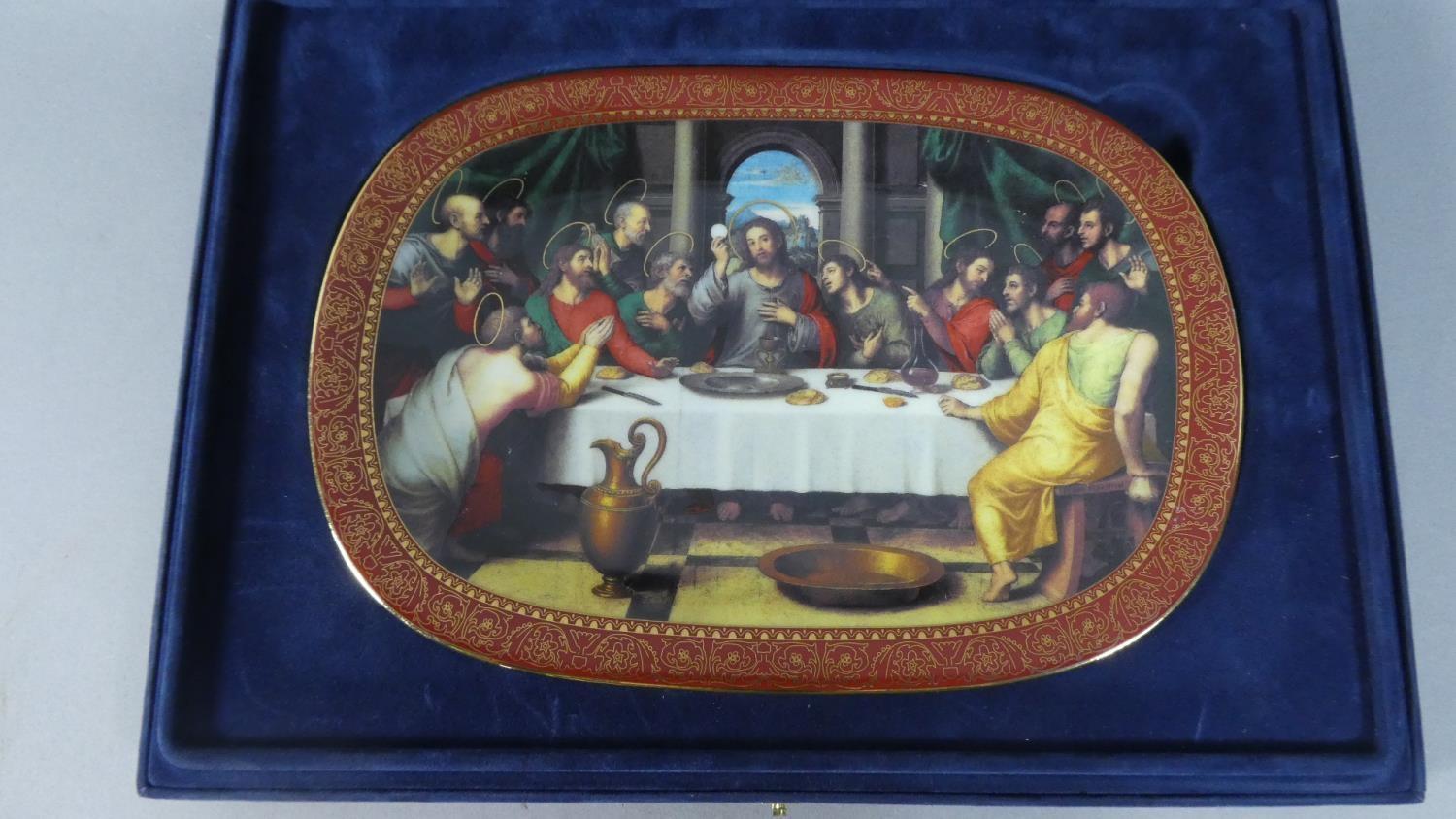 A Collection of Five Franklin Mint 'The History of Christ in Art' Porcelain Plates, Hand Numbered - Image 4 of 7