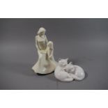 A Royal Doulton Worcester Moments Figure "Mother Love" and a Royal Doulton Images "Sleepy Heads"