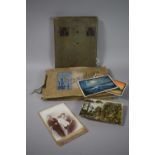 A Vintage Album of Cigarette Cards Together with Scrapbook Album of Postcards and Loose Examples