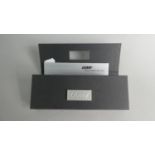 A Boxed Lamy Pen and Pencil Set in Brushed and Patterned Stainless Steel