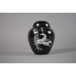 A Crown Devon Pegasus Patterned Ginger Jar, 14cm High.