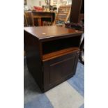 A Reproduction Mahogany Cabinet with Base Cupboard, 49cm Wide
