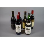 A Collection of 6 Bottles Red Wine to Include 1966 Chateau Meyney, 1973 Margaux, 1952 Nuits St