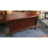 A Mid 20th Century Mahogany Stained Blanket Box with Hinged Lid, 91cm Wide.