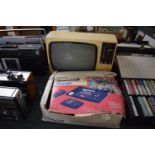 A Vintage Bush Television - Range 2, Together with a Boxed Prinztronic Tournament Colour